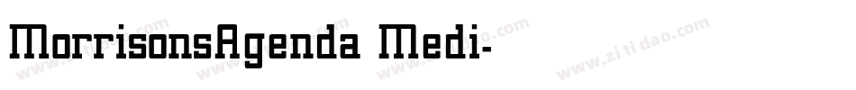 MorrisonsAgenda Medi字体转换
